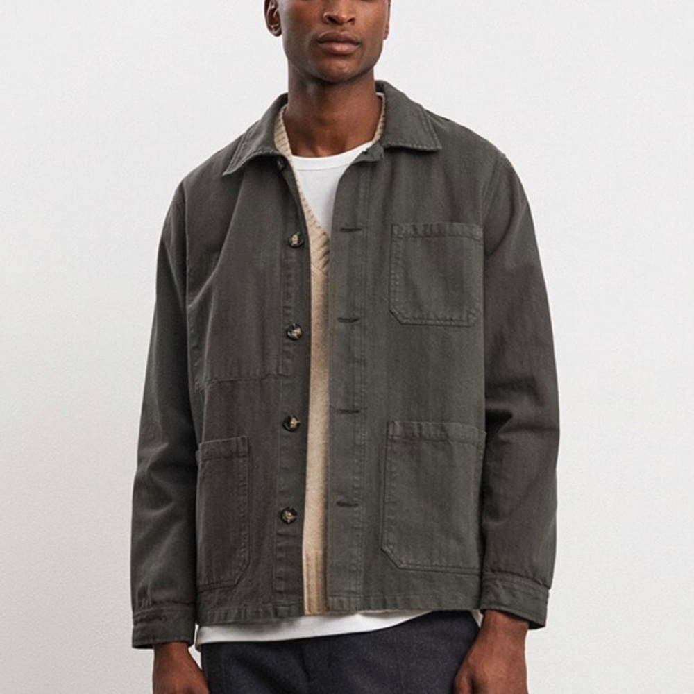 A Day’s March, Original Chore Overshirt - Herringbone